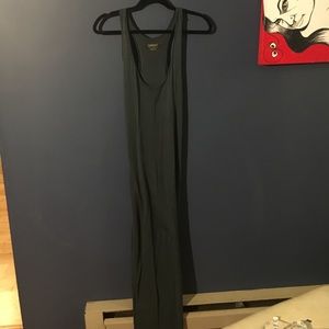 All saints sheer full length dress with raw hem